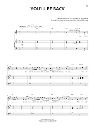 You Ll Be Back From Hamilton Sheet Music Lin Manuel Miranda Piano Vocal You cry in the tea which you hurled in the sea as you see me go by. you ll be back from hamilton sheet music lin manuel miranda piano vocal