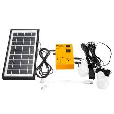 3 5w 9v Solar Panel Usb Solar Panel System Lights Kit Portable Home Solar Powered System 2 Led Bulbs Emergency Alexnld Com