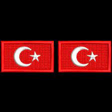 Categorie:turkse vlag (nl) categoría de wikimedia (es). 2x Turkei Flagge Fahne Mit Klett Aufnaher Patch Gestickt Je 4x2 5cm Ebay