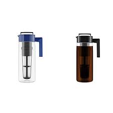 Love cold brew coffee, but not crazy about the mess? Takeya Iced Tea Maker With Patented Flash Chill Technology Made In Usa 2 Quart Blueberry Patented Deluxe Cold Brew Coffee Maker Two Quart Black Accuweather Shop