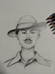 Artwork Sketch Black And White Bhagat Singh Bhagat Singh Drawn By Me Insta Name Dk Karateboy Sketches Art Male Sketch