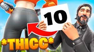 Outfits (aka skins ) are a type of cosmetic item players may equip and use for fortnite: Thicc Fortnite Fashion Show Skin Competition Thiccest Drip Combo Emotes Wins Youtube