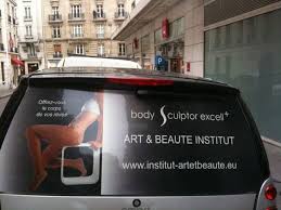 Microperfore One Way Vision Graphicarts Adhesif Pour Vitrine Et Voiture Paris Lettrage Adhesif Vitres De Voiture Art Beaute