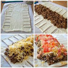 Taco Braid Try With Crescent Rolls Recipes Pilsbury Recipes Food