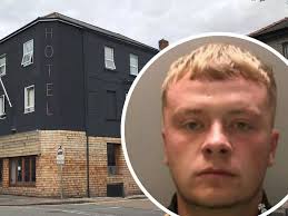 Masked man kicked down hotel door and threatened former partner with knife 