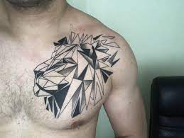 Tatu Geometriya Lev Geometric Tattoo Geometric Lion Tattoo Simple Tattoo Designs