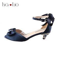 Blue point toe stiletto high heel schuhe g3693 von eoooh❣❣. Chs426 Many Colors Custom Handmade Kitten Heel Low Heel Women Sandals Bowtie Navy Blue Wedding Shoes Dress Shoes Zapatos Mujer Women Sandals Bowtie Sandalsheels Sandals Women Aliexpress
