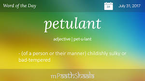 Petulant Uncommon Words Unusual Words Vocabulary Words