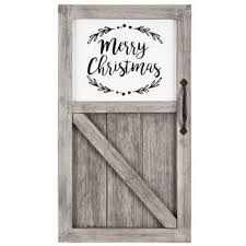 Merry Christmas Barn Door Wood Wall Decor Wood Wall Decor Christmas Wall Decor Hobby Lobby Christmas