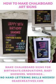 So far we've only made our welcome sign, but we'll also be making a menu sign too. Easy Chalkboard Art How To Make Chalkboard Signs Dear Creatives