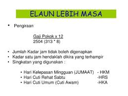 Soalan faq berkenaan dengan tuntutan elaun perjalanan bil soalan jawapan pekeliling berkaitan kelayakan elaun makan/elaun harian dalam negeri dan luar negeri 21. Elaun Kerja Lebih Masa Elaun Tetap Setiap Tempoh Gaji