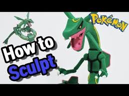 Making Rayquaza Cool Legendary Pokemon In Clay Youtube Pokemon Clay Polymer Clay Tutorial