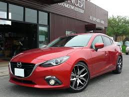 アクセラ スポーツ ホイール ダウンサス取付 カラコンブログ アクセラ mazda アクセラ カラコン