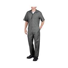 Mens Dickies Short Sleeve Coverall Size 2xl 40 Grey