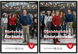 Adress sveriges riksdag, 100 12 stockholm. Vansterpartiet Vill Se Ut Som Aktivister Recyklar Eu Affischer Fran Riksdagsvalet Dagens Opinion