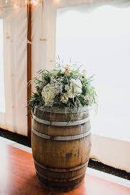 Floral Barrel Topper Holiday Flower Event Decor Floral Centerpieces