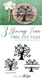 Download Giving Tree Free Svg Png Dxf Eps Download Tree Svg Cricut Cricut Crafts SVG Cut Files