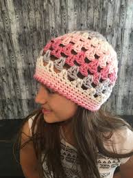 Granny Square Crochet Hat.
