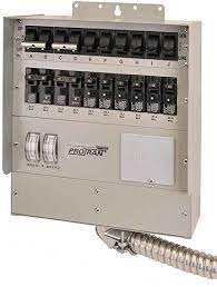 For use with generators equipped with 50 amp outlets. Amazon Com Reliance Controls 10 Circuit 50 Amp Transfer Switch For Up To 12 500 Watt Generators Q510c Patio Lawn Garden