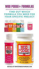 This is also the main disadvantage of mod podge too though as it is definitely a jack of all trades rather than a master of none. The Guide To All Mod Podge Formulas Winter Sparrow