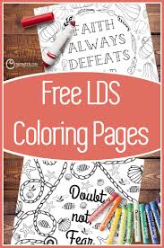 Streets in a grid pattern 2. Fear Not General Conference Coloring Pages Chicken Scratch N Sniff