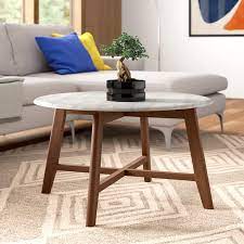 Gamino 4 Legs Coffee Table Faux Marble Coffee Table Coffee Table Living Room Sets Furniture