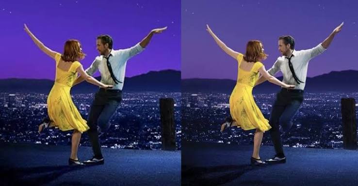 La La Land poster has been officially updated with Ryan's new hand pose on  the right : r/FIlm