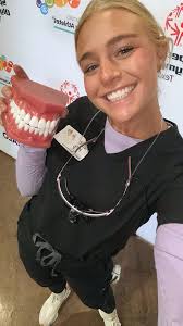 Dental hygiene student seeking patients for cleaning