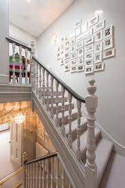 Hallway Entryway In Farrow And Ball Pavillion Grey Photography Simon Harvey Balance Design House Stairs Grey Hallway Home