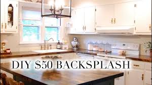 Cheap diy kitchen backsplash ideas tutorials should homesthetics. Diy 50 Backsplash Easy Paneled V Groove Youtube