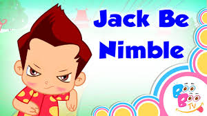 Jack be nimble, jack be light way way up into the sky tumbles up and touches down landing like a butterfly jack be a very popular nursery rhyme about a little boy named jack who is jumping over things. Jack Be Nimble With Lyrics English Kids Nursery Rhyme Video Song For Children By Boo Boo Tv Youtube