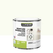 Peinture luxens à haut pouvoir couvrant pour vos intérieurs (murs, plafonds, boiseries…). Peinture Interieure Blanc Cool 4 Luxens Satin 0 5l Ravate Com
