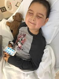 Last Friday was week 3️⃣7️⃣ of chemo! We weren't sure if Joss was going to  be able to have chemo or not. On December 4th Joss spiked a fever of 101.8 .