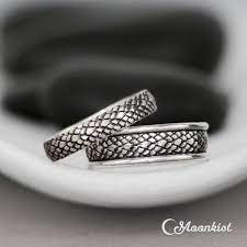 Dragon Wedding Band Set 925 Sterling Silver Moonkist Designs Dragon Wedding Bands Sterling Silver Wedding Rings Sets Wedding Band Sets