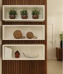 Nicho Decorativo Retangular Ambientes Mdf Branco Com Fundo No Elo7 Jeruza Santos 11ae85f Em 2020 Nichos De Madeira Paredes Revestidas De Madeira Decoracao