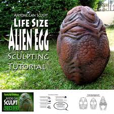 The eggs come in two sizes, both come in black and bright green. Always Wanted An Alien Egg Well Now You Can With Anyone Can Sculpt Templates Alien Egg Alien Alien Xenomorph