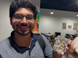 So we had a small little spontaneous Pokemon tournament last night 👀  8-Trainers, 3 rounds & Vela took it down with trusty ol' Bolt. ✨ Top 4  Trainers : 1.) Vela Raging