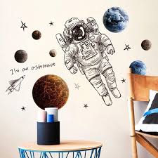 Maybe you would like to learn more about one of these? Buy Space Astronaut Wall Stickers Bedroom Living Room Background Home Decorative At Affordable Prices Free Shipping Real Reviews With Photos Joom