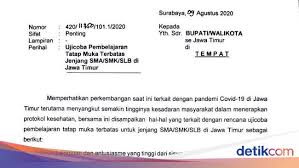 Contoh surat izin sakit tulisan tangan. Beredar Surat Edaran Gubernur Khofifah Terkait Sekolah Tatap Muka Di Jatim