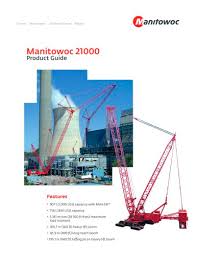 21000 Max Er Manitowoc Cranes Pdf Catalogs Technical