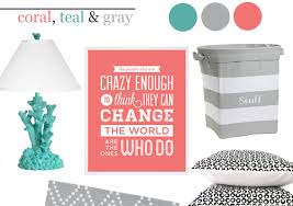 One of the easiest gray bedroom ideas to achieve, this look is simple but stylish. Coral Teal And Gray In The Nursery Project Nursery