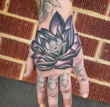 Tattoo By Cody Cook At Painted Temple Tattoo And Art Gallery In Slc Ut Lotus Hand Tattoo Black Lotus Tattoo White Lotus Tattoo