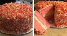 Strawberry Crunch Ice Cream Cake Recipe Crunch Cake Strawberry Crunch Cake Strawberry Shortcake Cheesecake