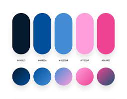 Dark blue color swatch sample. 32 Beautiful Color Palettes With Their Corresponding Gradient Palettes