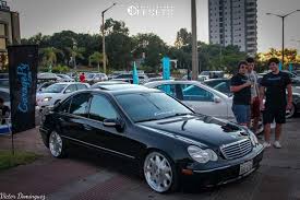 They average 22.4 combined miles per gallon, with the latest 2005 c230 kompressor above average at 24 combined. 2003 Mercedes Benz C230 Wheel Offset Tucked Air Suspension 621079 Team Stance