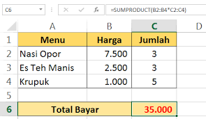 Cara Menghitung Total Bayar Dengan Excel Forum Be Org