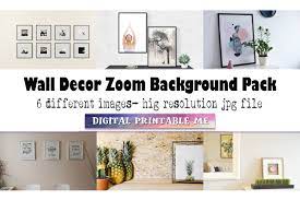 Gallery Wall Art Zoom Background Pack 6 Digital Download Etsy Gallery Wall Art Gallery Wall Wall