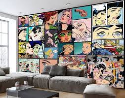 Barbie™ always represented the fact that a w Vintage Comic Pop Art Wallpaper Mural Pop Art Wallpaper Mural Wallpaper Wall Murals Painted