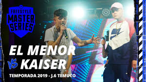 Siempre adamos rulayel menorcito freestyleel se2rapero47hdyuriel la máximawilkin audio oficial. El Menor Vs Kaiser Fms Chile Jornada 6 Oficial Youtube