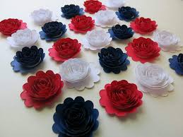 Single flower red flower pictures red flowers carnations red blossoms image red pictures red. Amazon Com 24 Red White And Navy Blue Carnations 1 5 Inch Scalloped Paper Flower Roses Patriotic Usa Decorations Handmade